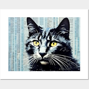 Cat Animal Pet Art Decor Paint Mosaic Posters and Art